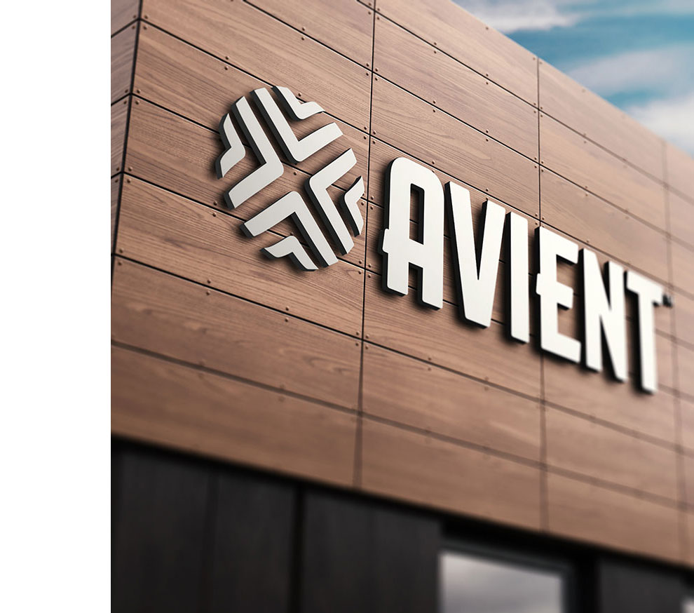 Avient Outdoor Wood Sign